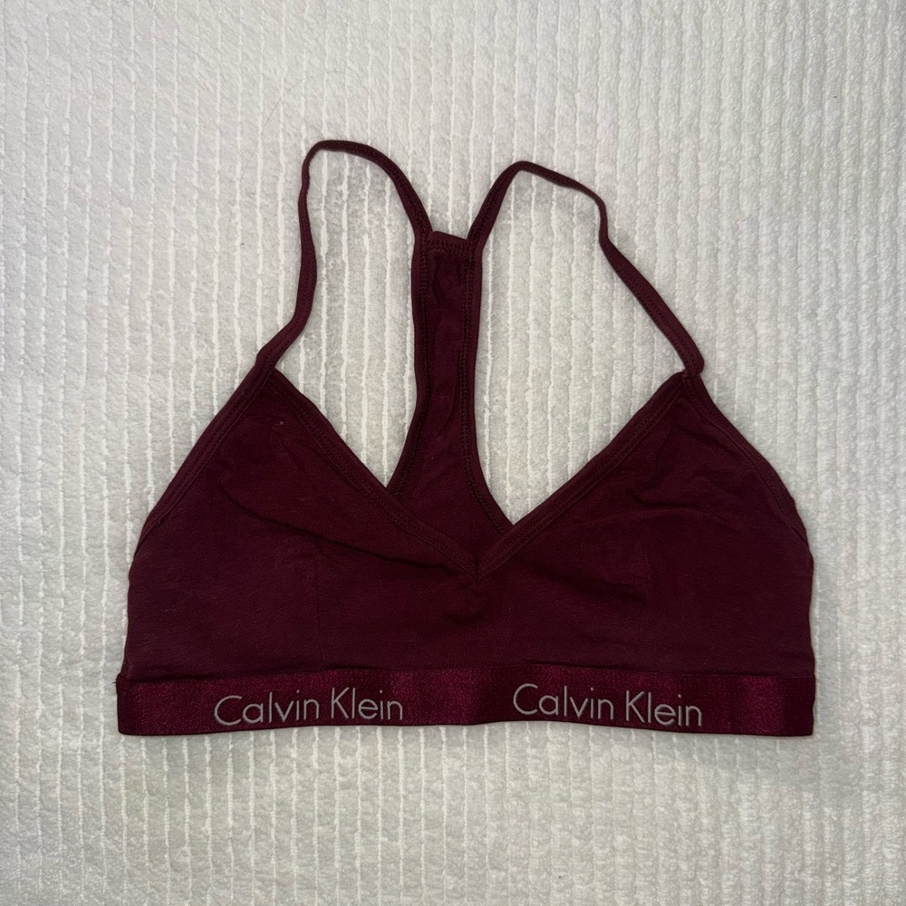 NWOT Calvin Klein Racerback Bralette - Red - Size M
